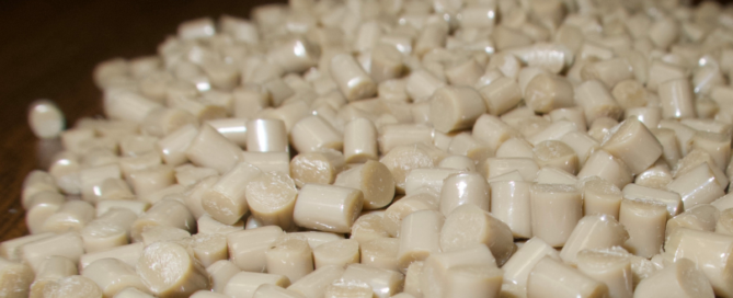 PEEK polymer pellets for industrial plastic recycling